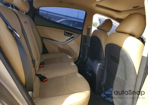 2013 Hyundai Elantra Gls from USA, damaged, VIN 5NPDH4AE7DH253188